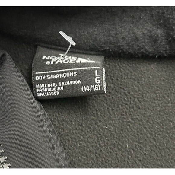 The North Face Black Windproof Windwall Jacket Boys Large 14/16 black white - Picture 2 of 10
